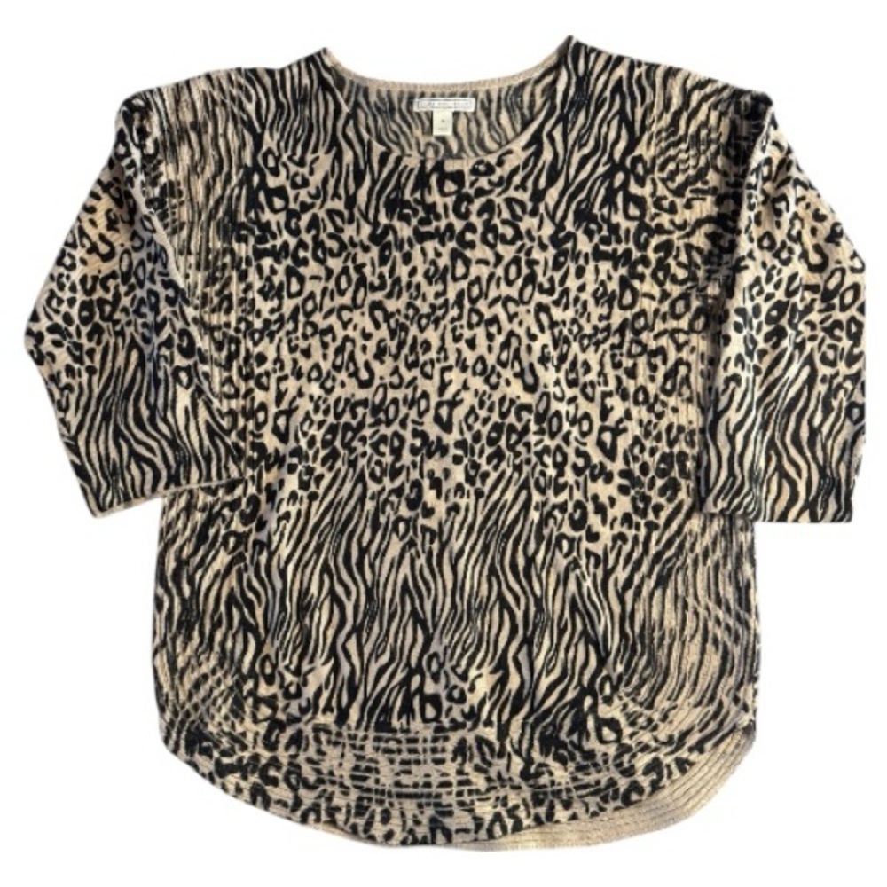 Dana Buchman Animal Print Sweater